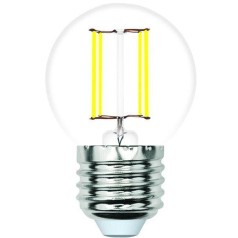Лампочка светодиодная филаментная LED-G45-SLF LED-G45-4W/3000K/E27/CL/SLF