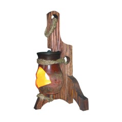 Интерьерная деревянная настольная лампа Горшок Горшок-1 Тарьсма